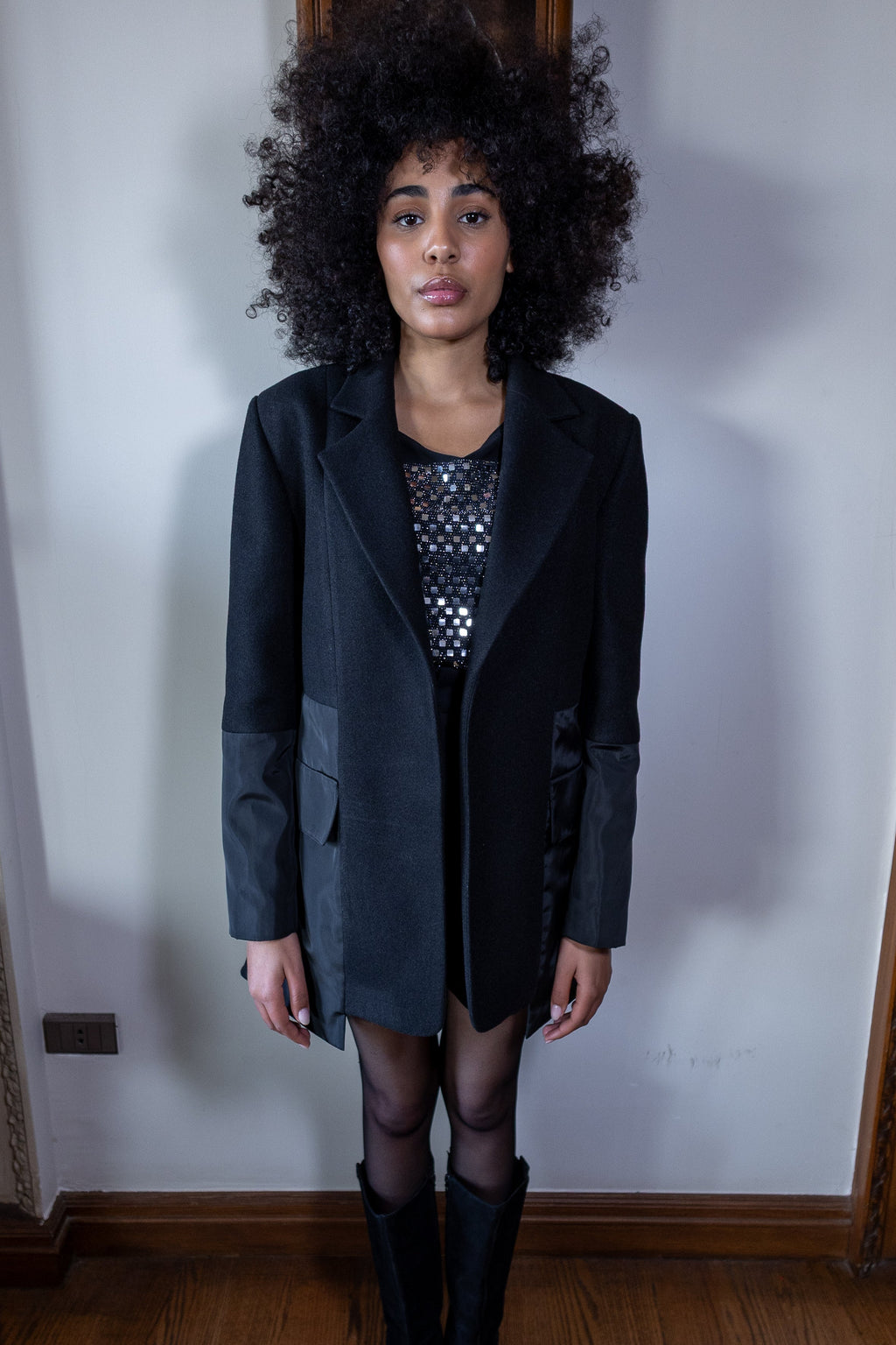 Stormline Black Half Coat