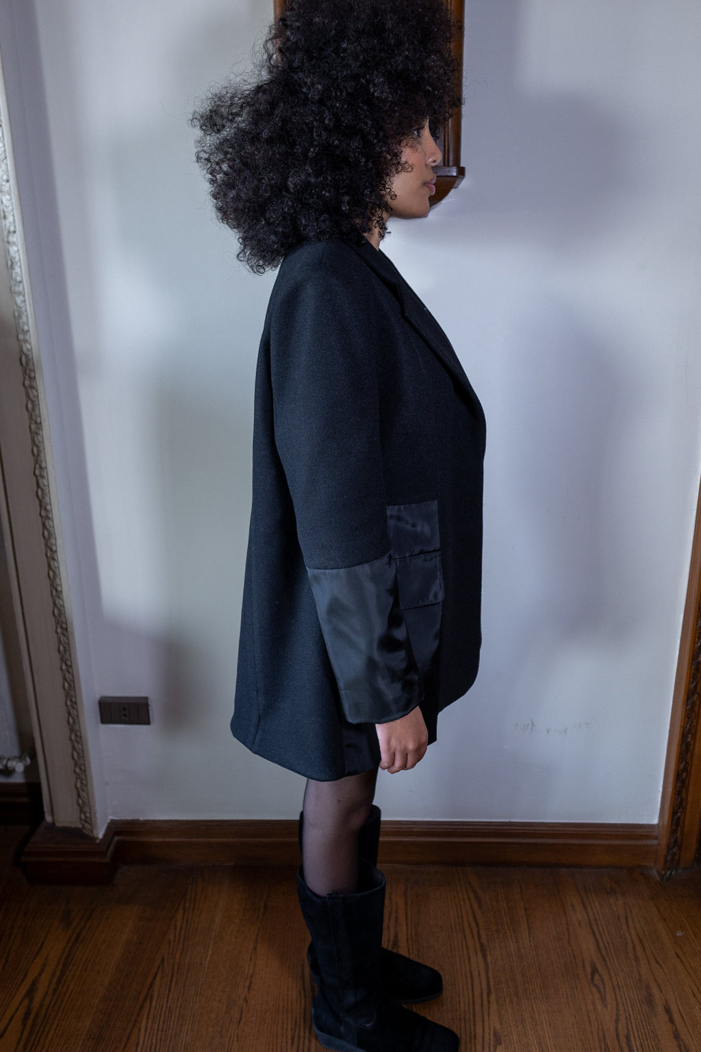 Stormline Black Half Coat