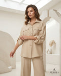 Beige Linen Set